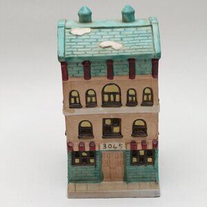 Hand Painted Porcelain Christmas Village House